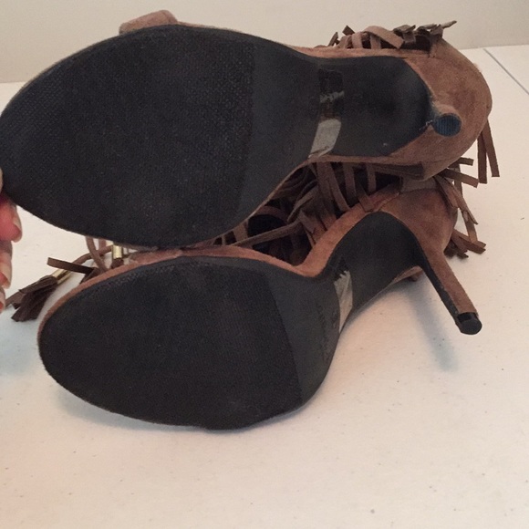 Forever Nayeli-27 heeled fringe shoe NWOT - Picture 6 of 8